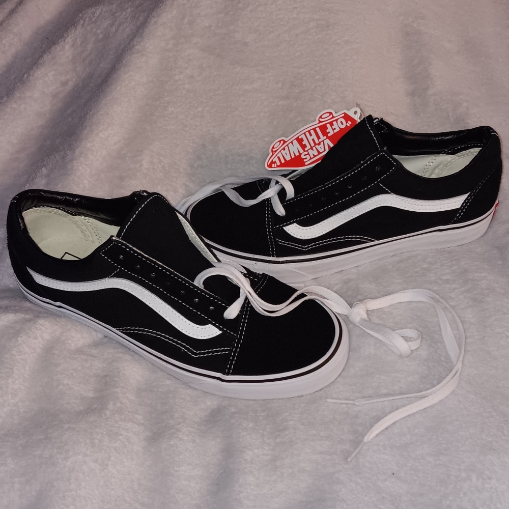 New Vans Old Skool Shoes Skateboard Sneakers Black & White